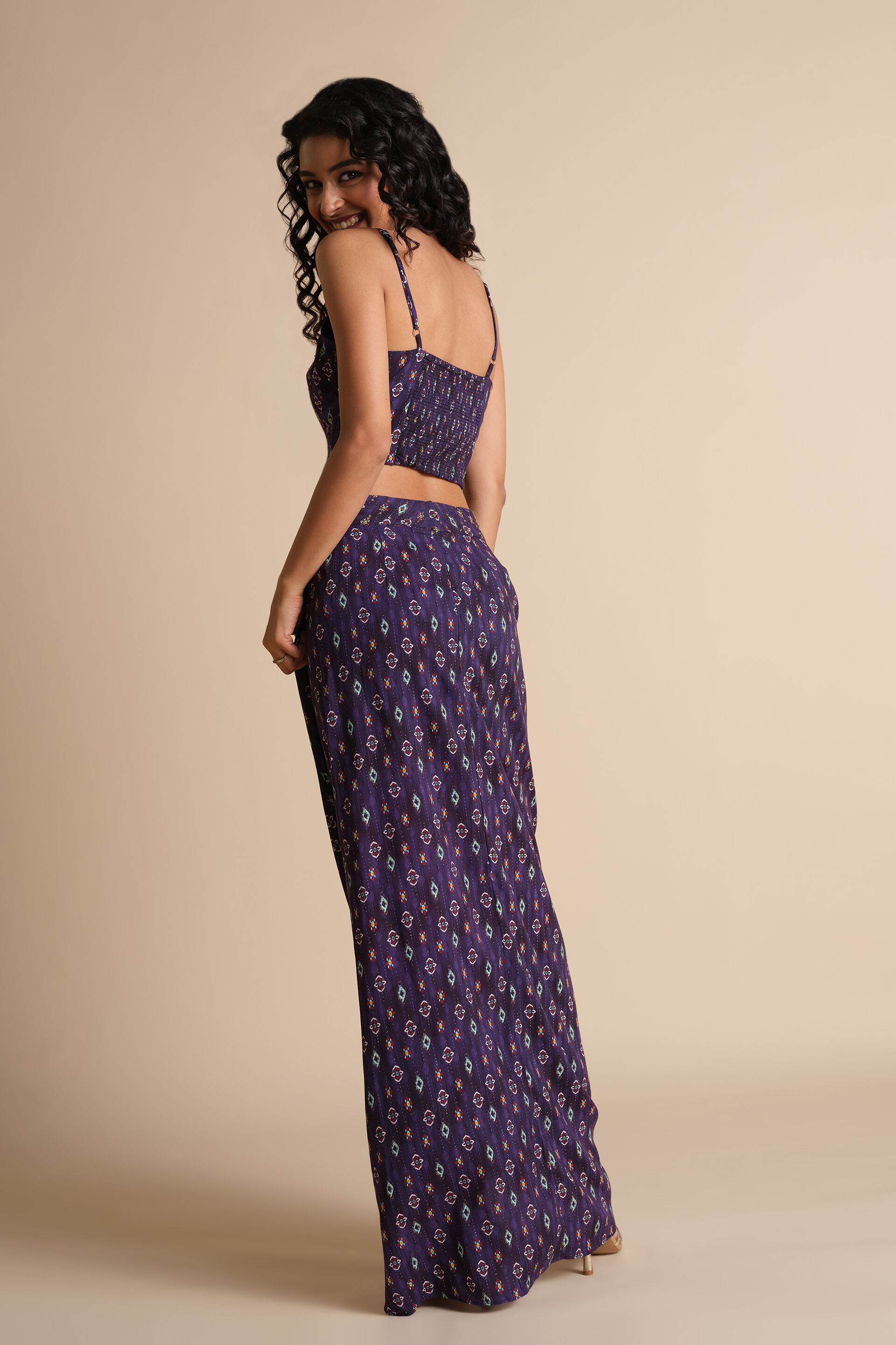Shaam Shaandaar Skirt Set, Purple, image 6